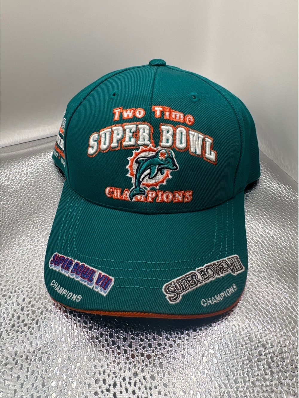 Vintage Miami Dolphins Two-Time Super Bowl Champions Hat